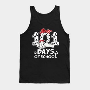 100 Days Of School Dalmatian Dog Women Girl 100 Days Smarter Tank Top